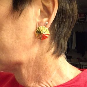 VINTAGE. Givenchy omega clip earrings